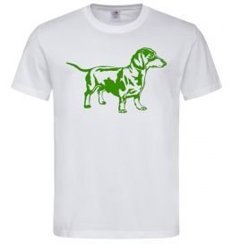 Мужская футболка Зелена такса Мужская футболка Зелена такса
