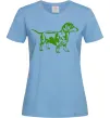 Жіноча футболка Зелена такса Блакитний Жіноча футболка Зелена такса Блакитний фото