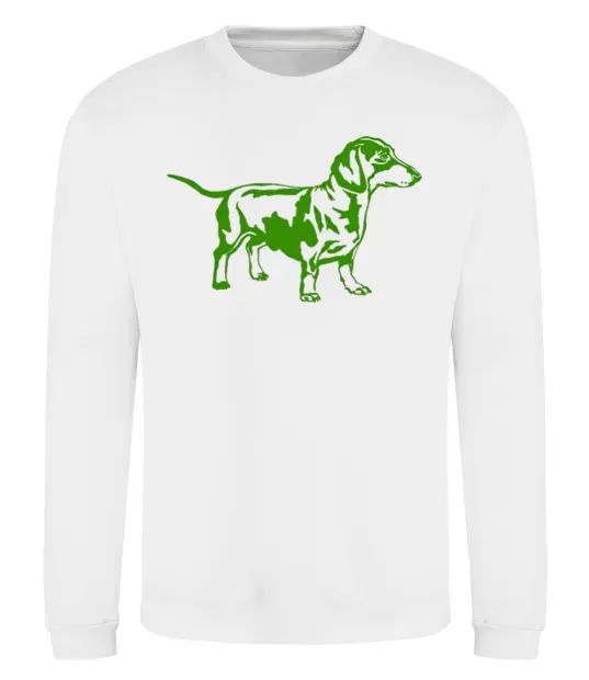 Свитшот Зелена такса Белый фото