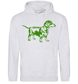 Женская толстовка (худи) Зелена такса Женская толстовка (худи) Зелена такса