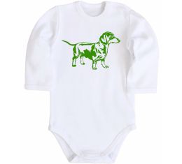 Детский боди Зелена такса