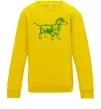 Детский Свитшот Зелена такса Солнечно желтый Детский Свитшот Зелена такса Солнечно желтый фото
