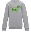 Детский Свитшот Зелена такса Серый меланж Детский Свитшот Зелена такса Серый меланж фото