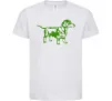 Детская футболка Зелена такса Белый Детская футболка Зелена такса Белый фото
