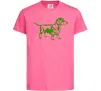 Детская футболка Зелена такса Ярко-розовый Детская футболка Зелена такса Ярко-розовый фото