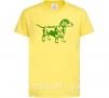 Детская футболка Зеленая такса Лимонный фото