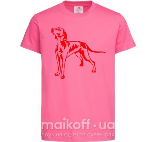 Детская футболка Weimaraner Ярко-розовый фото