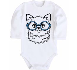 Дитячий бодік Кitten in blue glasses Дитячий бодік Кitten in blue glasses