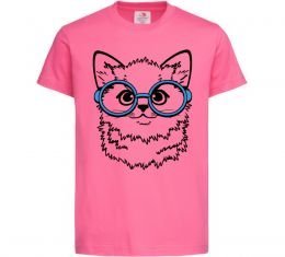 Детская футболка Кitten in blue glasses