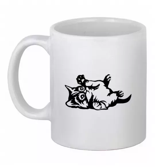 Чашка керамическая Кошенятко Белый фото