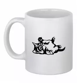 Чашка керамическая Кошенятко Белый фото