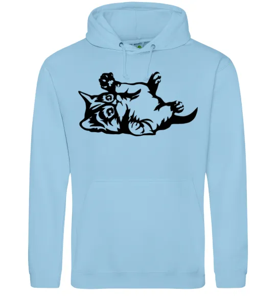 Женская толстовка (худи) Кошенятко Голубой фото