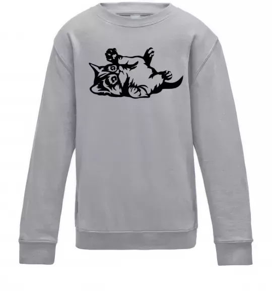 Дитячий світшот Кошенятко Сірий меланж фото