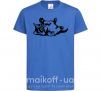 Детская футболка Котенок Ярко-синий фото