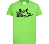 Детская футболка Кошенятко Лаймовый фото