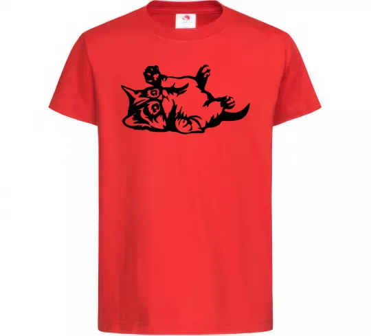 Детская футболка Кошенятко Красный фото