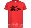 Детская футболка Котенок Красный фото