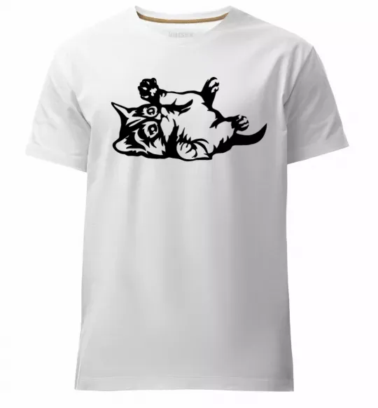 Чоловіча преміум футболка Кошенятко Білий фото