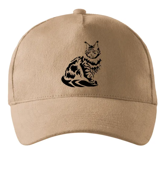 Кепка Maine Coon cat Песочный фото