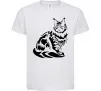Дитяча футболка Maine Coon cat Білий фото