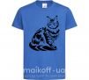 Дитяча футболка Maine Coon cat Яскраво-синій фото