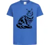 Дитяча футболка Maine Coon cat Яскраво-синій фото