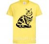 Детская футболка Maine Coon cat Лимонный фото