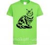 Детская футболка Maine Coon cat Лаймовый фото