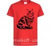 Детская футболка Maine Coon cat Красный фото