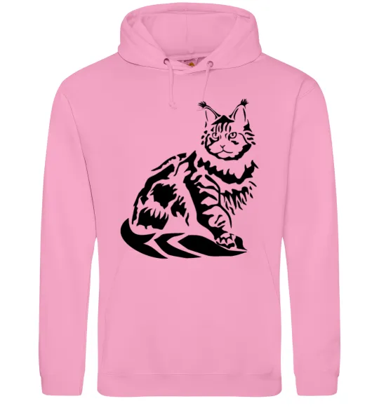 Чоловіча толстовка (худі) Maine Coon cat Рожевий фото