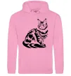 Женская толстовка (худи) Maine Coon cat Розовый фото