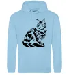 Женская толстовка (худи) Maine Coon cat Голубой фото