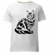 Мужская премиум футболка Maine Coon cat Белый фото