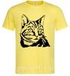Чоловіча футболка Просто кот Лимонний фото