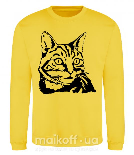 Світшот Просто кот Сонячно жовтий фото