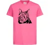 Дитяча футболка Просто кіт Яскраво-рожевий фото