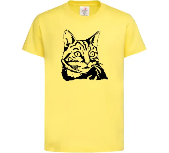 Дитяча футболка Просто кіт Лимонний фото