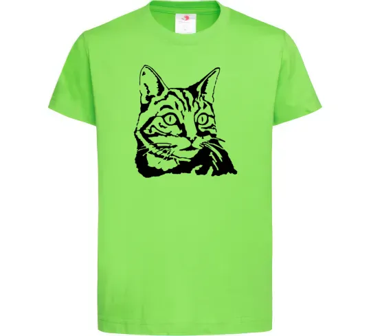 Дитяча футболка Просто кіт Лаймовий фото