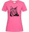 Женская футболка Просто кіт Ярко-розовый Женская футболка Просто кіт Ярко-розовый фото