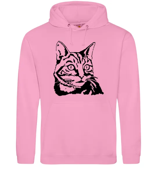 Чоловіча толстовка (худі) Просто кіт Рожевий фото