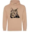 Жіноча толстовка (худі) Просто кіт Пісочний фото