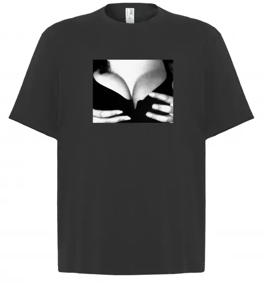 Футболка Оверсайз Груди Моніки Белуччі Чорний фото