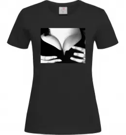 Жіноча футболка Груди Моніки Белуччі Чорний фото