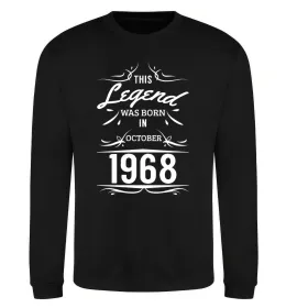 Свитшот This legend was born in october Черный фото