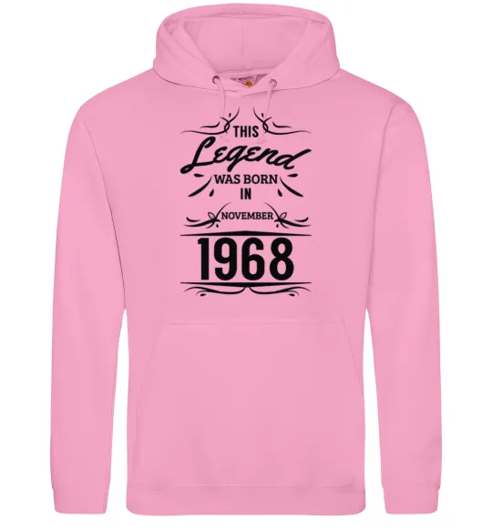Чоловіча толстовка (худі) This legend was born in november Рожевий фото