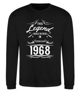 Світшот This legend was born in february