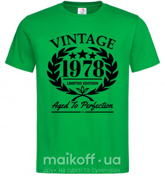 Чоловіча футболка Vintage 1978 Зелений фото