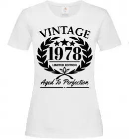 Женская футболка Vintage 1978 Белый фото