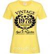 Женская футболка Vintage 1978 Лимонный фото