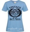 Жіноча футболка Vintage 1978 Блакитний фото